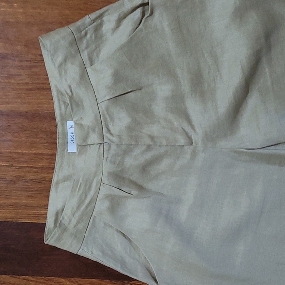 Dissh size 10 100% linen sand coloured harem pant - Picture 7 of 13